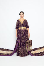 Upload the image to the Gallery viewer, Papillon Purple bridal dirac set
