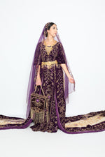 Upload the image to the Gallery viewer, Papillon Purple bridal dirac set
