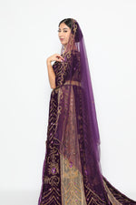 Upload the image to the Gallery viewer, Papillon Purple bridal dirac set
