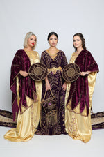 Upload the image to the Gallery viewer, Papillon Purple bridal dirac set
