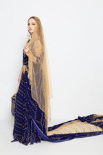 Upload the image to the Gallery viewer, Blue Royal bridal dirac set
