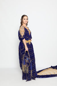 Blue Royal bridal dirac set