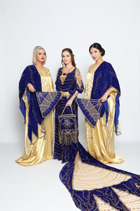 Blue Royal bridal dirac set