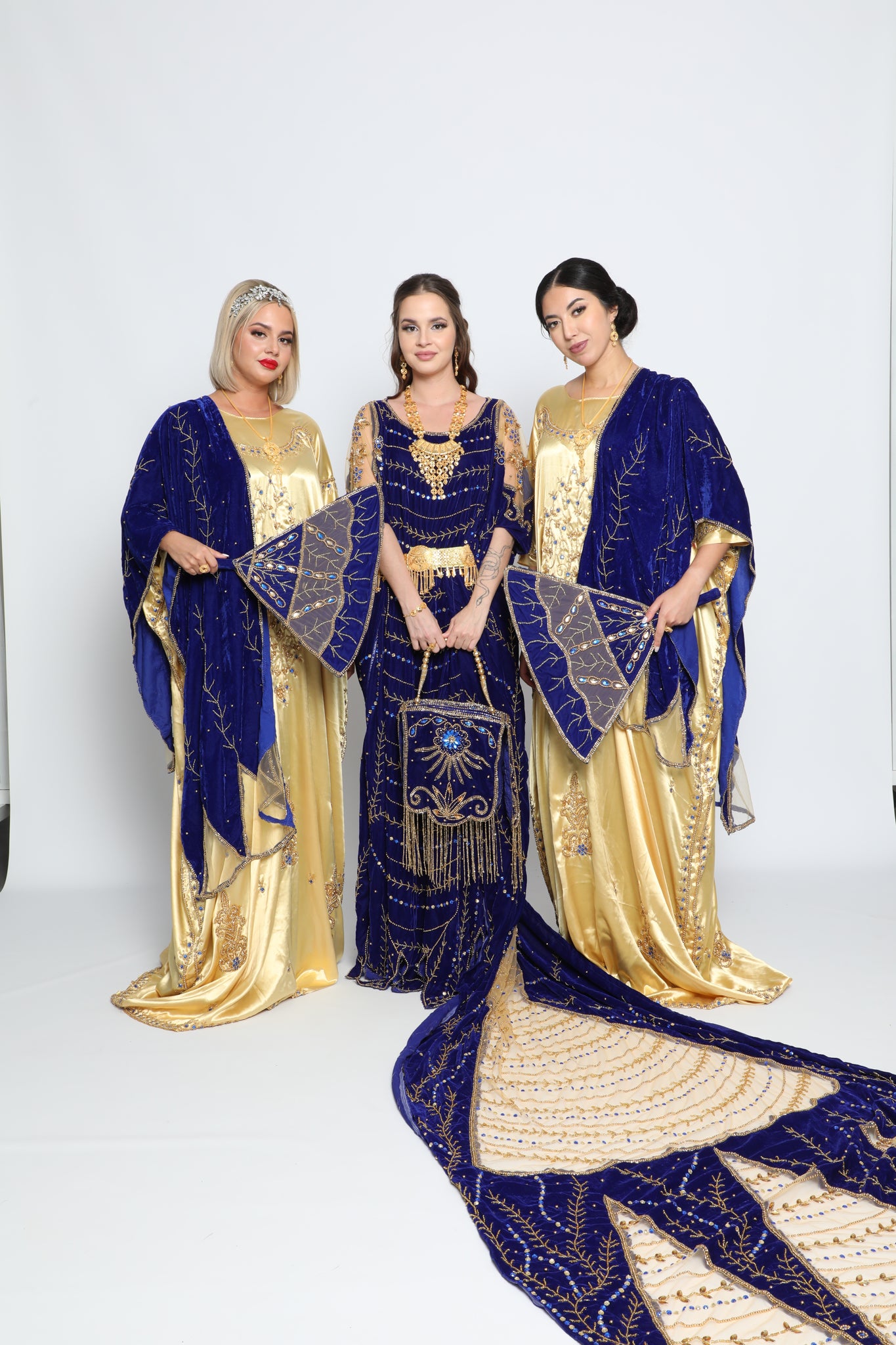 Blue Royal bridal dirac set