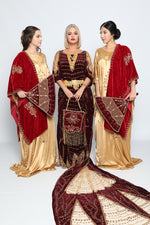 Upload the image to the Gallery viewer, Lace maroon BRIDEMAID
