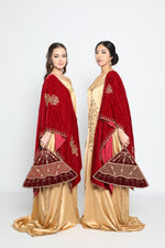 Upload the image to the Gallery viewer, Lace maroon BRIDEMAID
