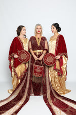 Upload the image to the Gallery viewer, Mira Maroon bridal dirac set
